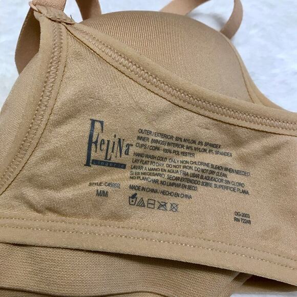 Felina NWOT Nude Seamless Wirefree Bra Various - Picture 9 of 10